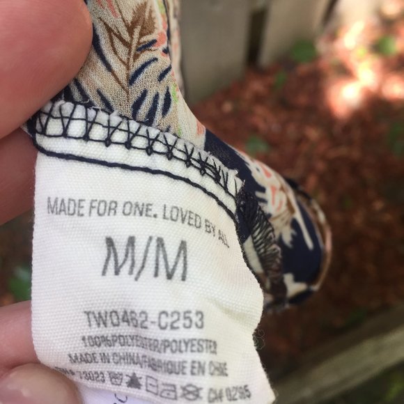 Rachael & Chloe blue kimono style open blouse - size M - Picture 7 of 8